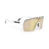 RUDY PROJECT Sport Sunglasses Spinshield White Matte Multi Laser Gold Cycling Running Golf SP725758-0000