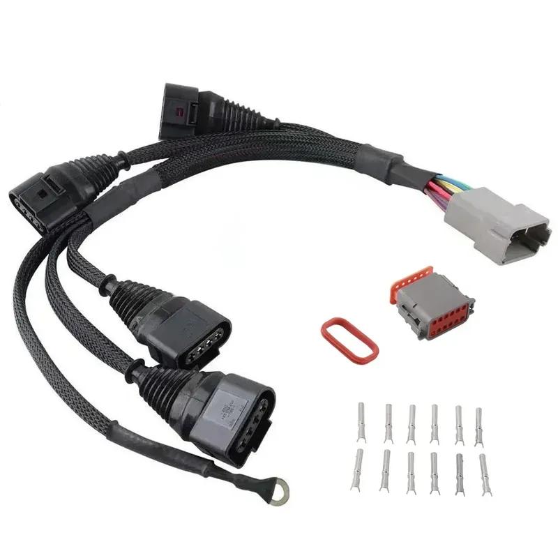 Car Ignition Connector Wire Harness Compatible-for TT A4 1.8T Turbocharged 034-701-0004 06B998018T NP-18WHKIT 0347010004