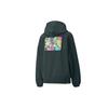 Puma Downtown Graphic Hoodie with Breathable Letter Print Long Sleeve Women Tops Dark-Green 533049-80