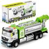 Diecast Tanker Truck Toys, Friction Powered Haze Removal Truck with Lights and Sounds, 1:40 Scale Sprinkler Truck Vehicle Kids Toy
