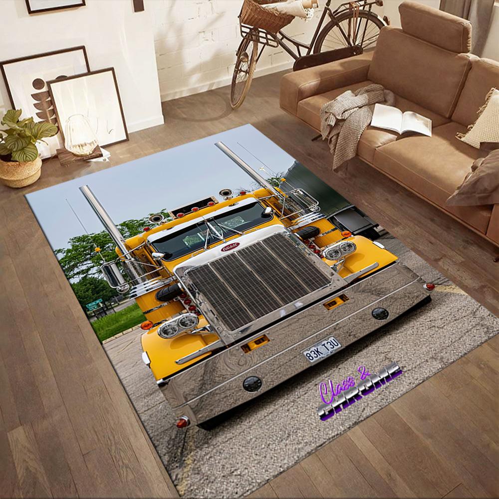 Kw Heavy Trucks Carpet Perfect For Dormitory Dining Room Entryway Study Room Antislip Rug Decorate Offices
