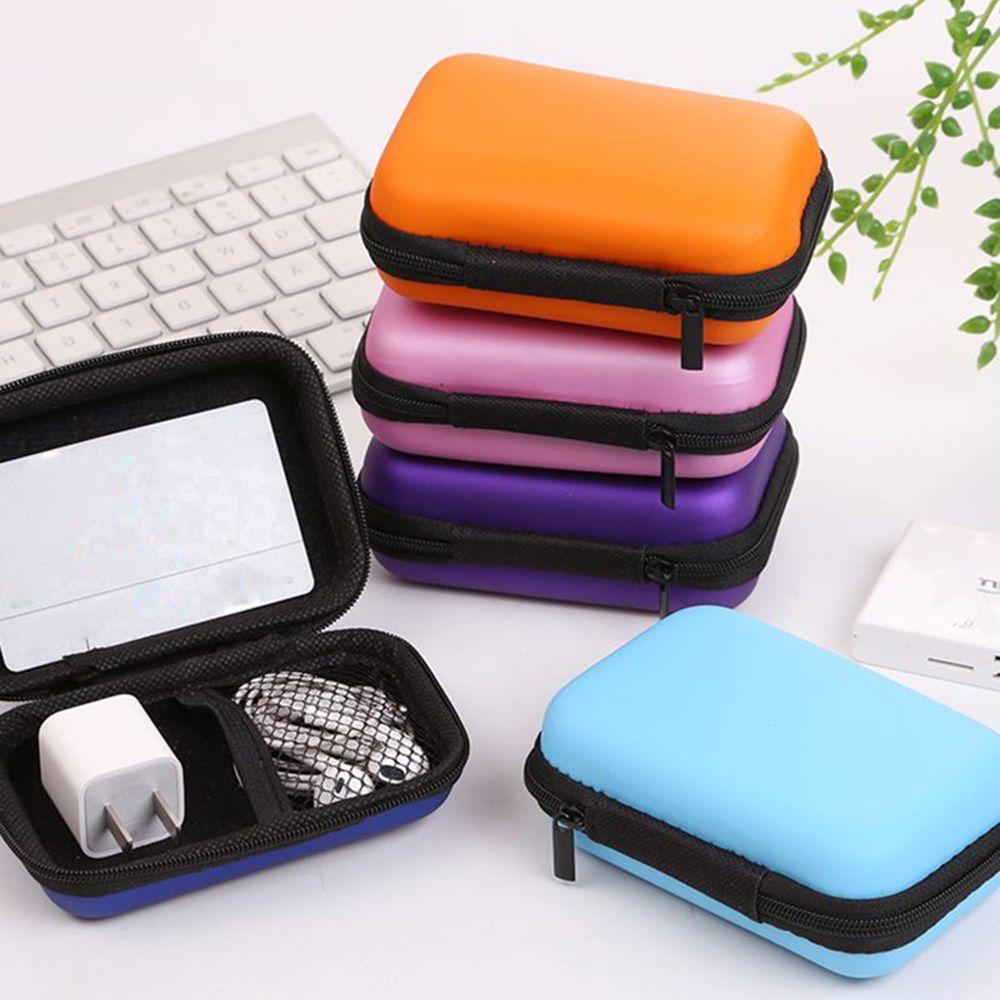 New Headset Travel Storage Box Headphone Bag Portable Case Cable Accessories
