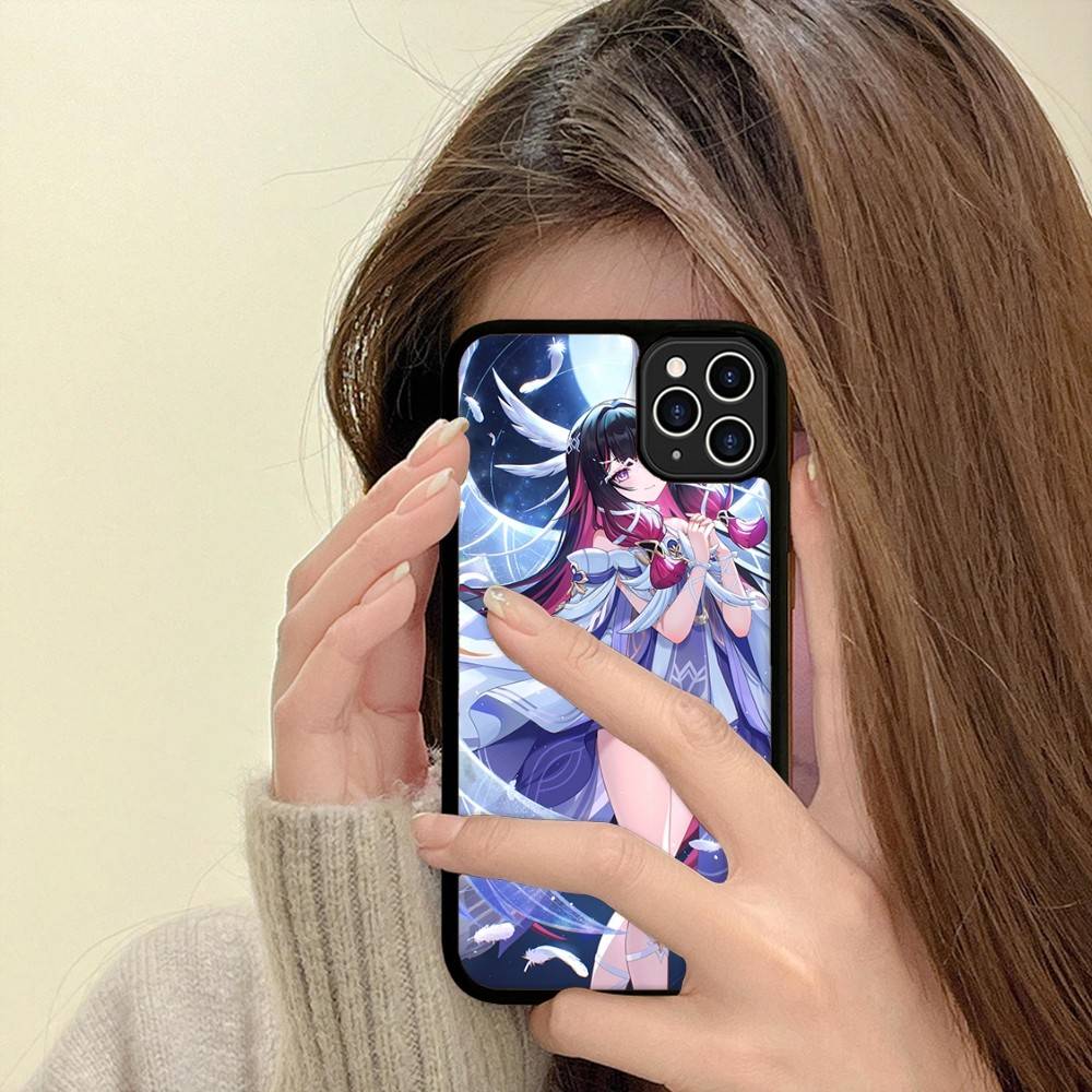 Чехол для телефона Genshin Impact Коломбина Для iPhone 17 16 Pro Max Air 13 12 Mini 14 15 Plus 11 PC+TPU Задняя крышка