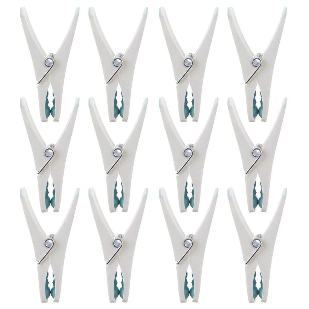 12x Clothes Pegs, Frogs, Clothespins for Drying, Hanging Clothes