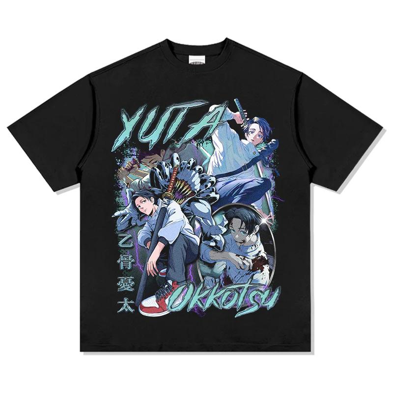 Jujutsu Kaisen Japanese Anime Pure Tshirt 2026 Summer Unisexs and Women Anime Enthusiasts Casual Sports Fashion Streetwear Shirt