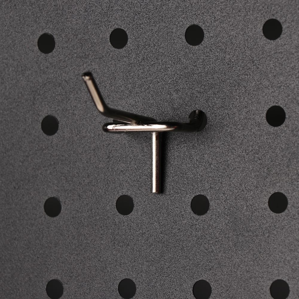 5Pcs Metal Mesh Holder Perforated Panel Storage Racks Retail Shop Peg Display Hooks Goods Shelf