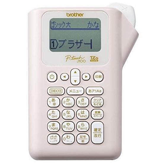 PT-J100P (Pink) P-Touch Label Writer Girly Type