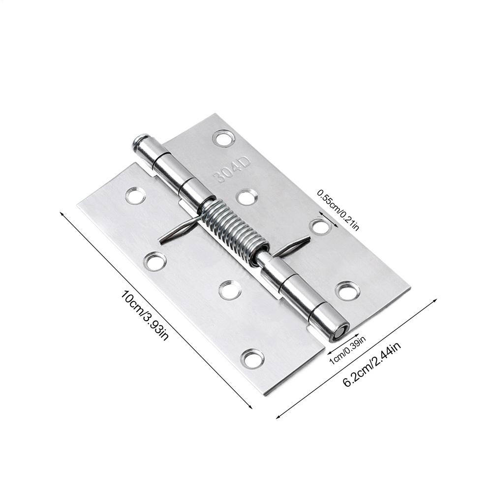 Пружинные петли Нержавеющая сталь Самозакрывающиеся Пружинная дверная внутренняя петля Автоматическая возвратная петля с пружиной Мебельная фурнитура