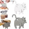 Смешная кошачья попа Зажим для хлеба 3D-печать Зажим для пакета Держатель для пакета Новинка Кухонный гаджет для любителей кошек Хранение продуктов Домашний декор 1/2/3 шт.