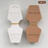 50Pcs Necklace Hair Ring Display Card Necklace Diy Packaging Cardboard Hair Accessories Bracelet Necklace Display Paper Cards