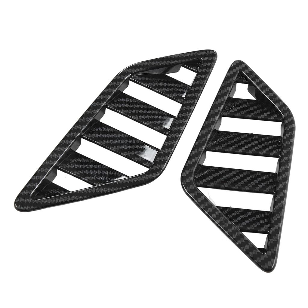 2 шт., передняя верхняя крышка вентиляционного отверстия, накладка из углеродного волокна, розетка для кондиционера на приборной панели для Mitsubishi Outlander