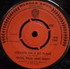7-дюймовая пластинка PETER, PAUL & MARY - Leaving On A Jet Plane WB7340 Warner Bros. Re 1969 UK Рок Б/У