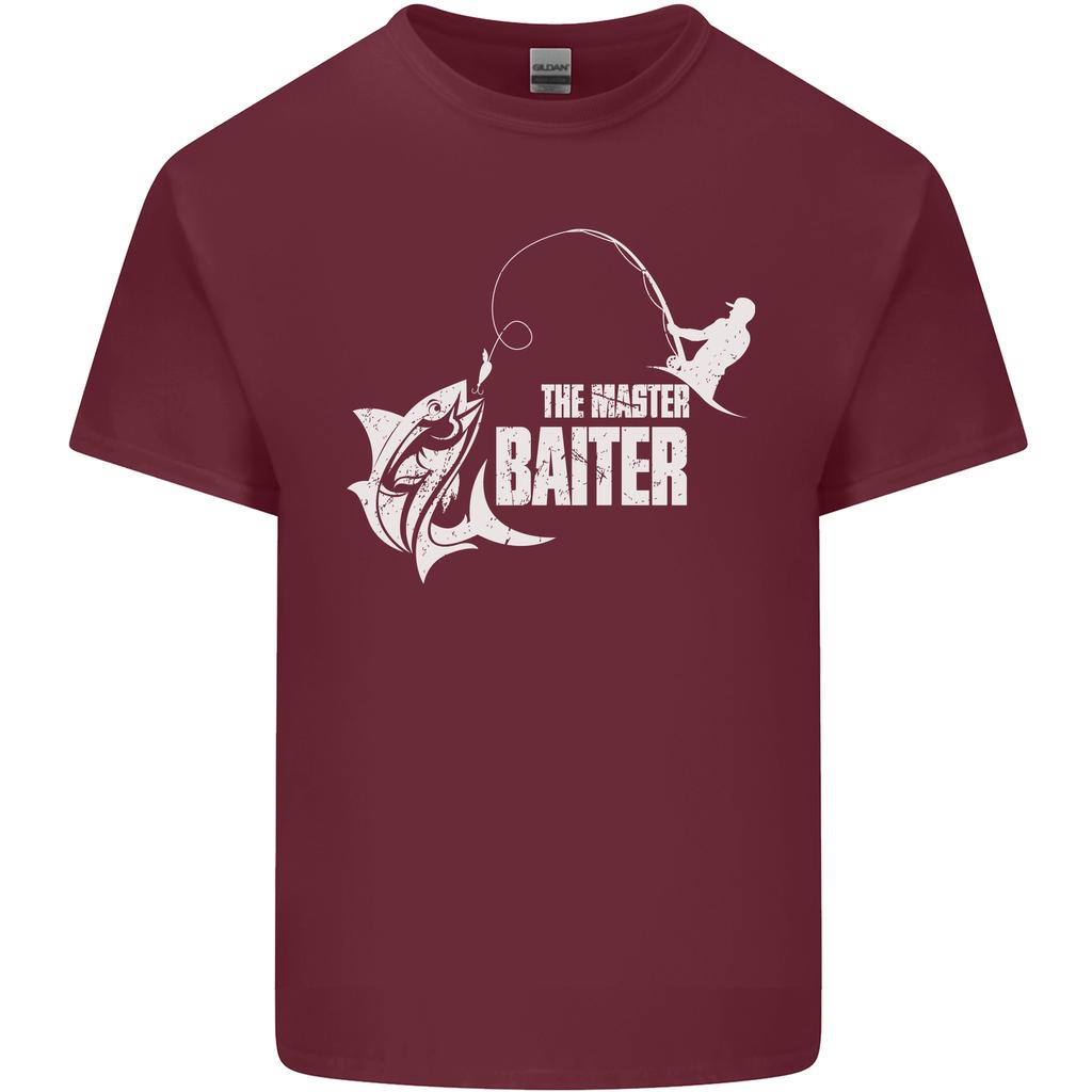 Fishing the Master Baiter Funny FisherUnisex Unisexs Light Cotton TShirt