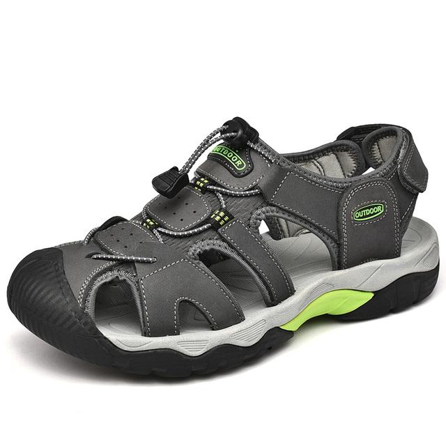 2024 Продажа Мужские Сандалии Летние Износостойкие Подошвы Пляжные Сумки Зеленые Кроссовки Для Походов На Открытом Воздухе Для Мужчин Большие