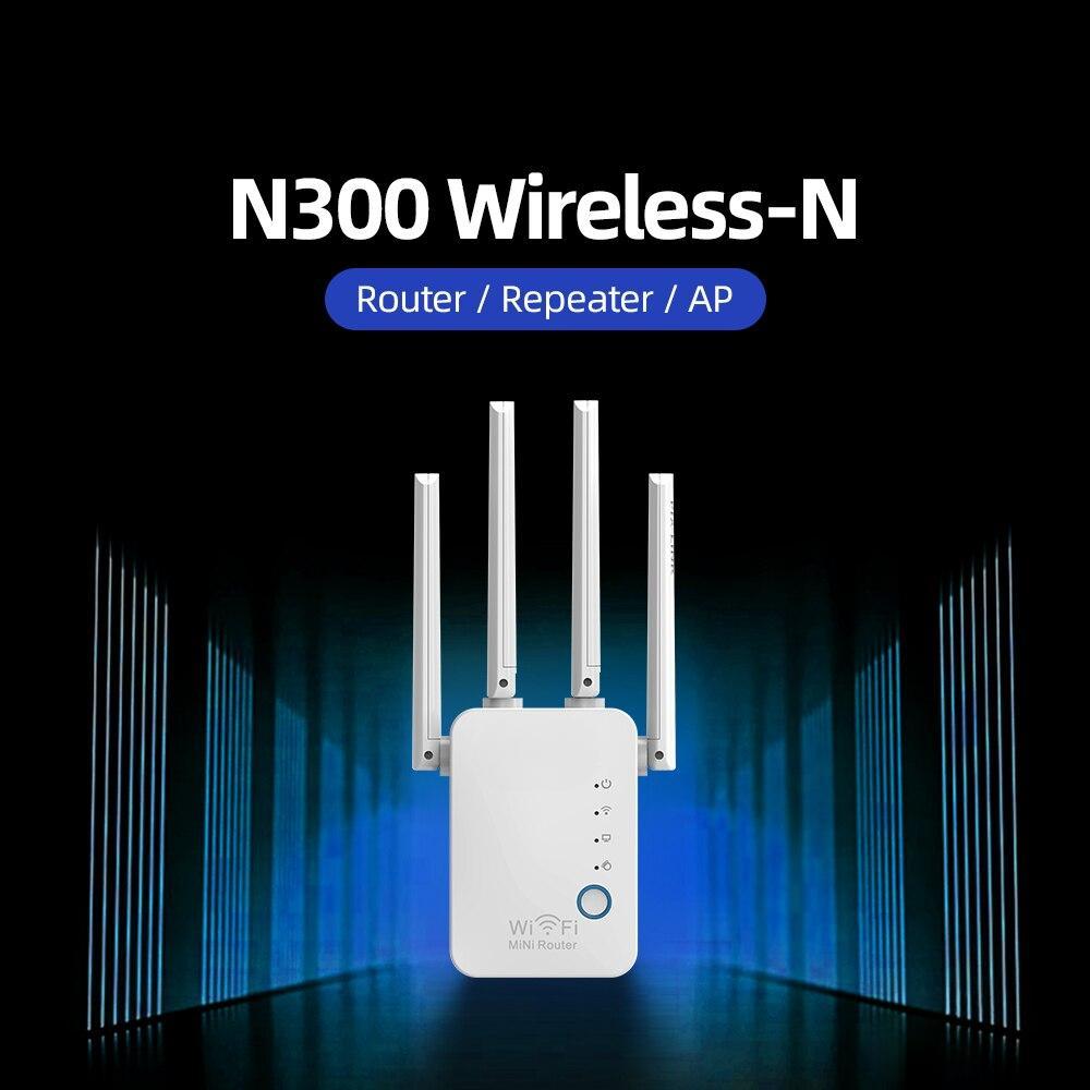 Wi-Fi ретранслятор 300 Мбит/с Wi-Fi беспроводной интернет большой дальности усилитель сигнала для дома с режимом точки доступа Ethernet