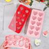 Pink Blue Red Ice Cube Mold 3D Love Heart Ice Making Tools Reusable Ice Tray Kitchen Gadgets