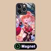 HSR Guinaifen Glass MagSafe Mobile Phone Case for iPhone 17 16 15 14 13 12 11 Air Pro Max Plus Mini Colorful Cover