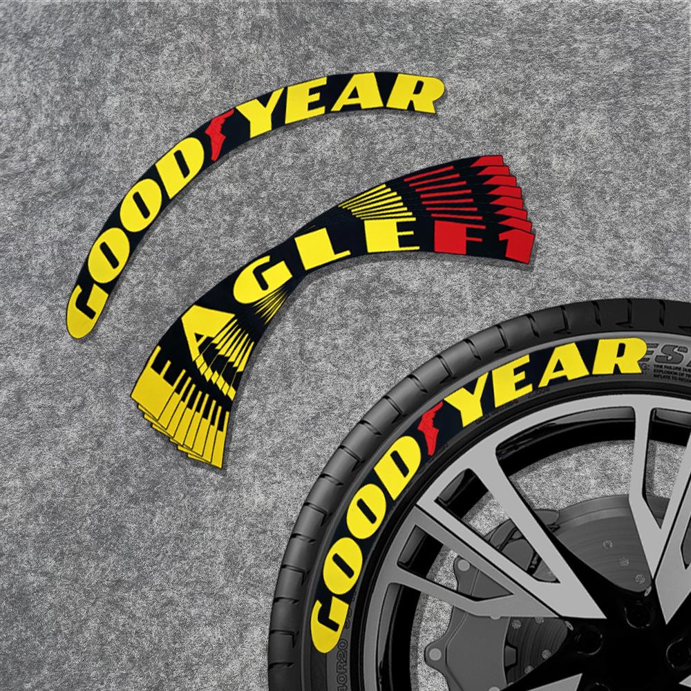 Цельная светоотражающая 3D ПВХ наклейка с буквами для шин - Персонализированная модификация автомобиля