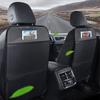 Защитный коврик от ударов ногами для автомобиля из ПУ кожи, чехол-протектор спинки сиденья, органайзер на спинку заднего сиденья с сумкой для хранения, аксессуары для интерьера