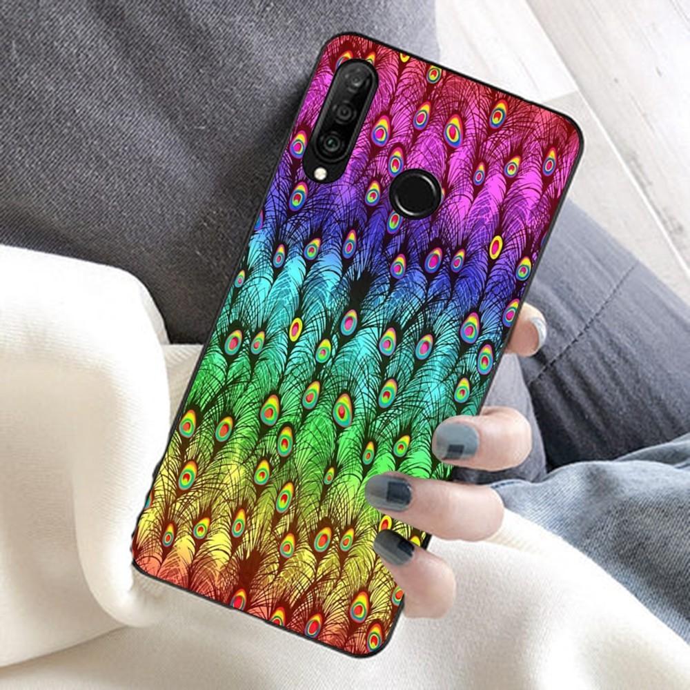 Чехол для телефона с павлиньим пером для Huawei Honor 10 lite 9 20 7A 9X 30 50 60 70 pro plus, мягкий силиконовый чехол