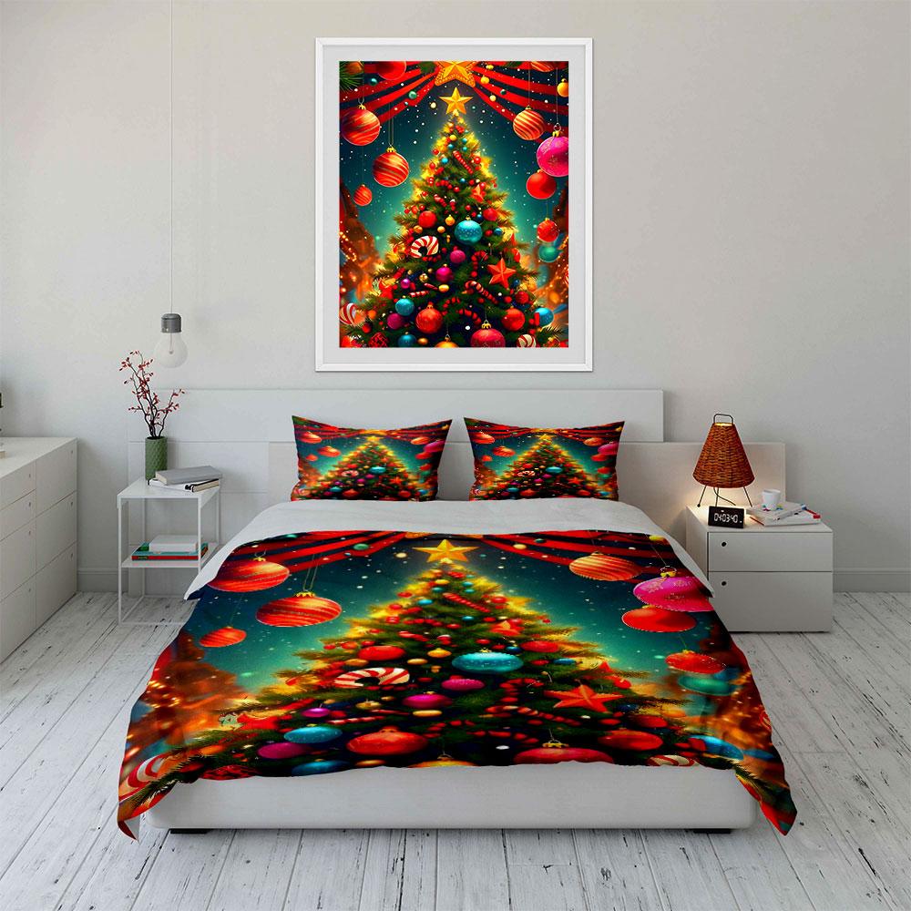 Festive wonderland of joy. Bedding sets Duvet covers Pillowcases(1* Duvet Cover 2* Pillowcases without duvet insert)