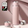 Stainless Steel Vacuum Insulated Thermos Cup 450ml 550ml Double Lid Design With Tea Infuser Men Women Students Office Travel