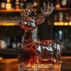 Funny Animal Whiskey Decanter, Wolf Elephant Deer Owl Shaped Engraved Whiskey Glasses, Unique Wine Bottle