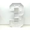 1PC 73cm Marquee Light up Numbers 0-9 with White Lights for Birthday Anniversary Graduation Party,Foam Board Sign DIY Decoration,Lightup Luminarias