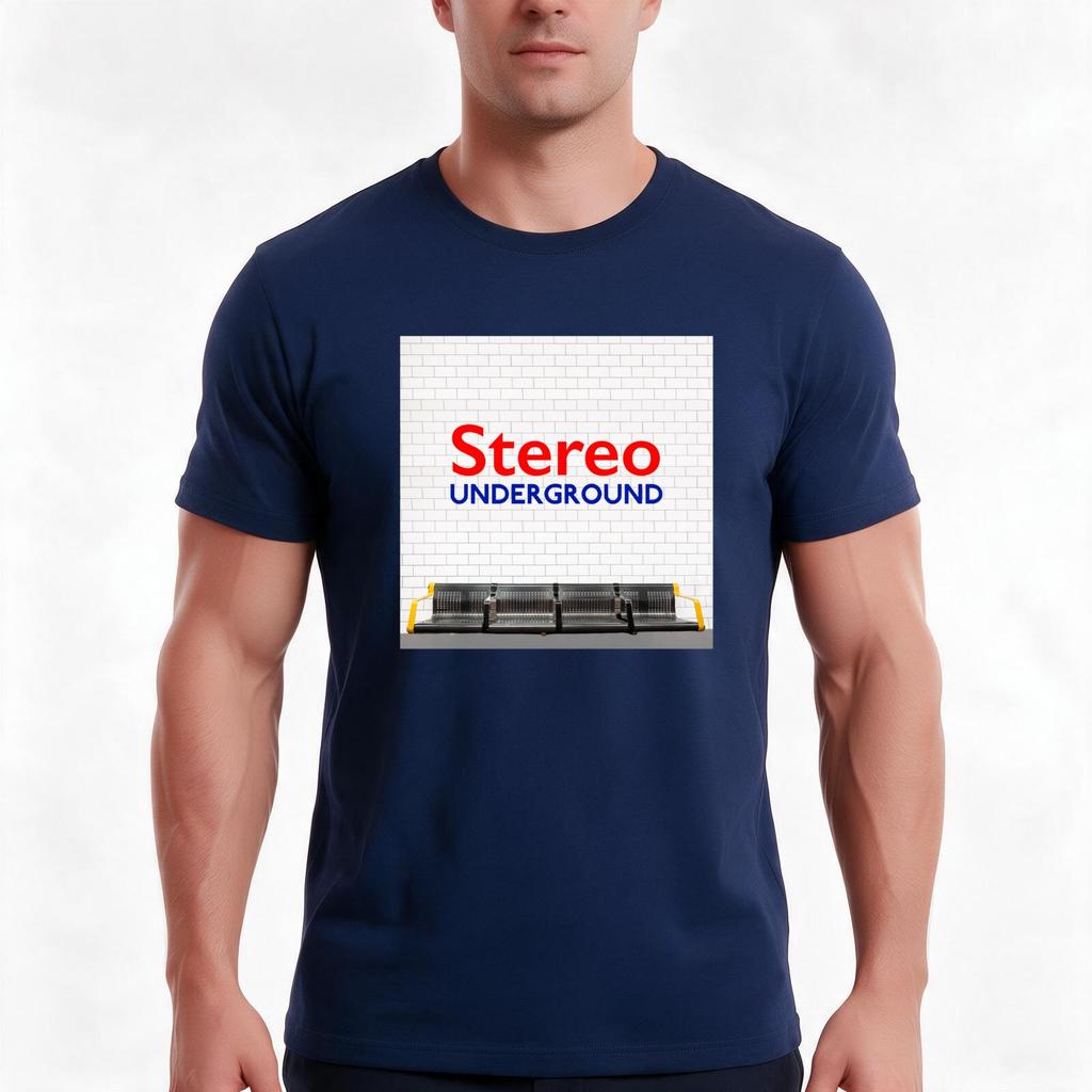 Stereo Underground Main Logo T-Shirt Summer Casual Cotton Tee Oversized Streetwear Tops Vintage Graphic Print 100% Cotton
