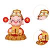 God of Wealth Ornament Decor Collectible Decorative Resin Ornament Photography Props Feng Shui Sculpture for Bedroom Table
