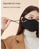 Luxury 3D Plush Mask: Warm, Windproof, and Fashionable Women's Outdoor Face Covering for Autumn and Winter