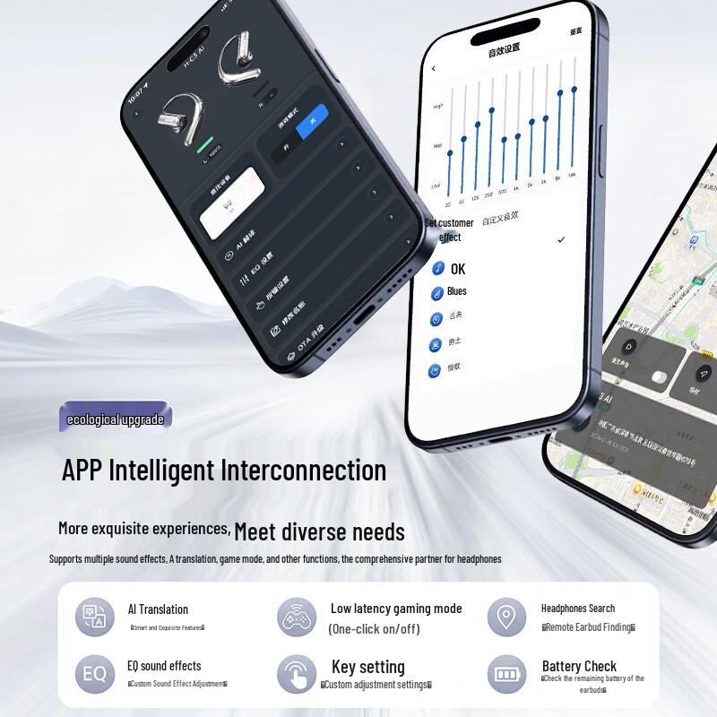 Newman AI-переводчик Bluetooth-гарнитура для спорта с креплением на ухо
