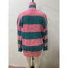 Autumn and Winter New Long Sleeved 1/4 Zipper Pullover with Split Color Block for Women's Sweaters and Hoodies
