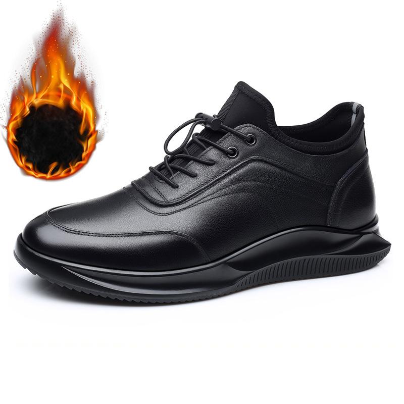 Модная Новая Мужская Обувь Повседневные Кроссовки Обувь из Натуральной Кожи Мужская Весенне-Осенняя Легкая Мягкая Подошва Противоскользящая Обувь для Ходьбы на Каждый День