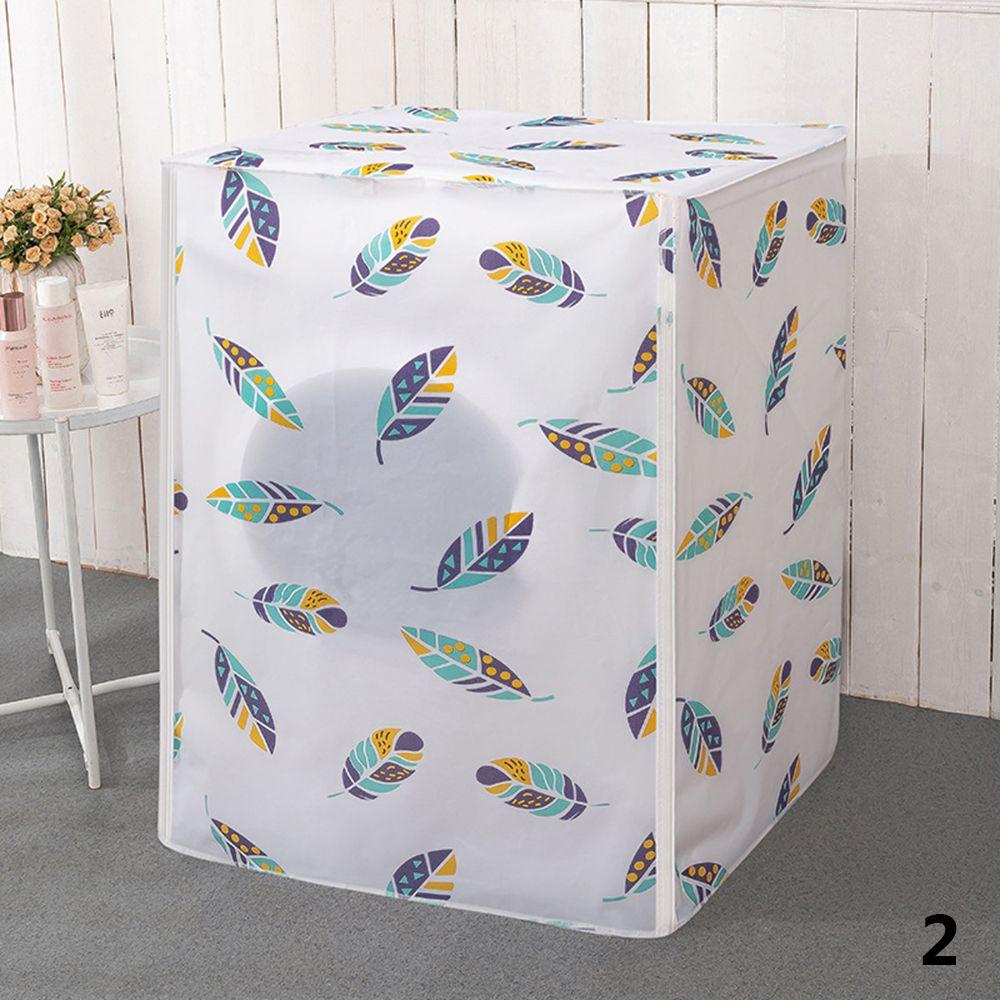 Cartoon Dustproof Waterproof Protective Jacket Sunscreen Washer Dryer Case Washing Machine Cover