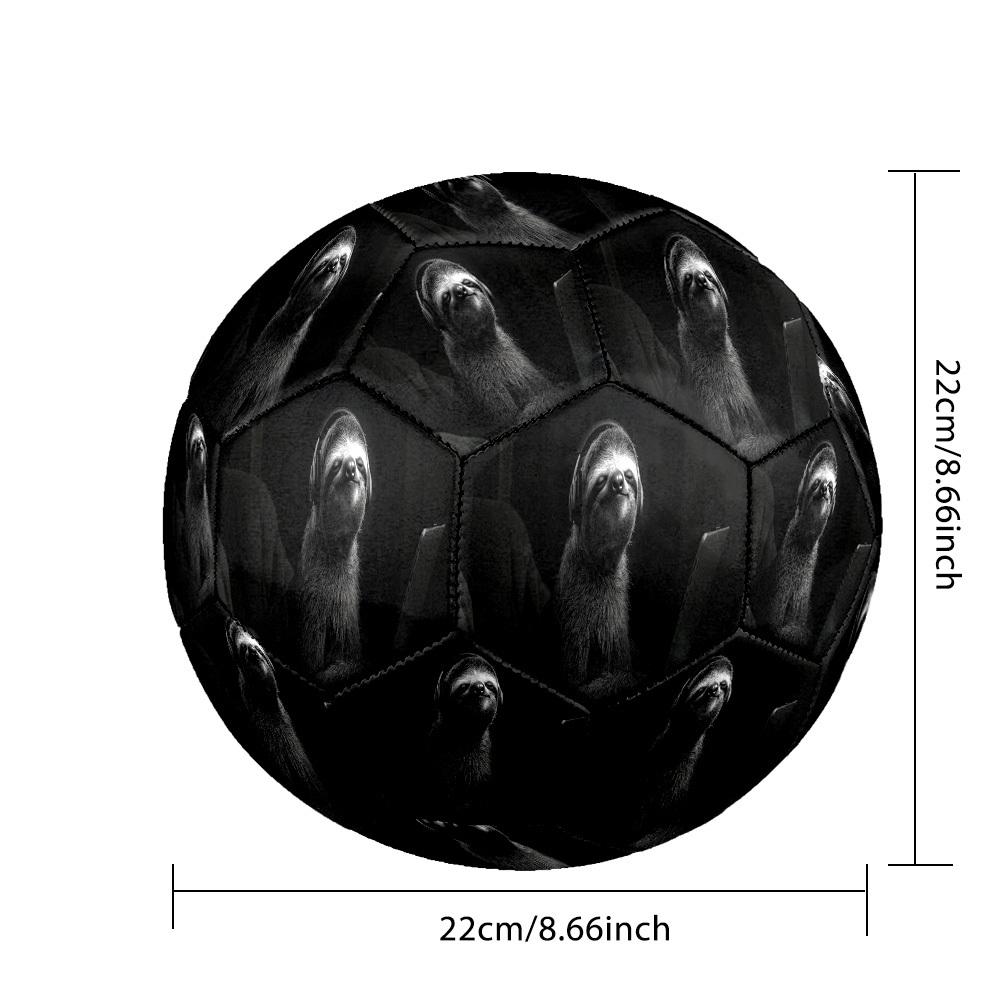 1pc Sloth Tech World Size 5 Soccer Ball Professional Match Training Football Indoor &Outdoor Sports Ball Lightweight Durable c6560