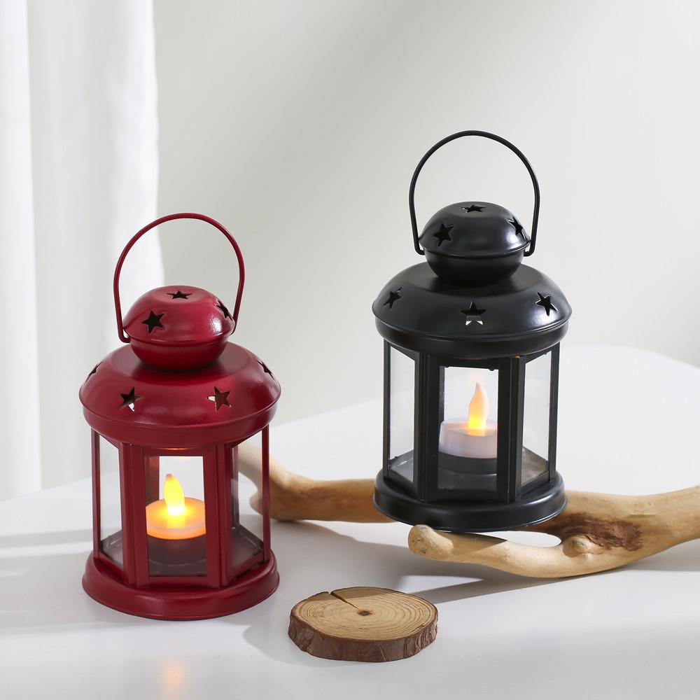 Hollow Star Iron Candle Stand For Party Decorations And Romantic Home Accents