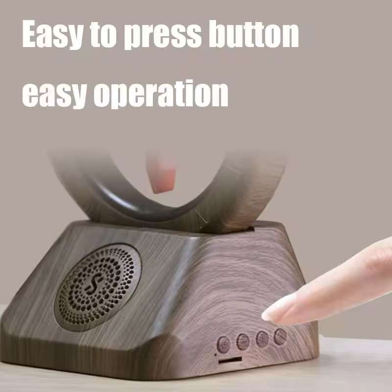 Retro floating clock, creative indoor watch clock, living room decoration, desktop clock, luxurious desktop decoration, Bluetoot