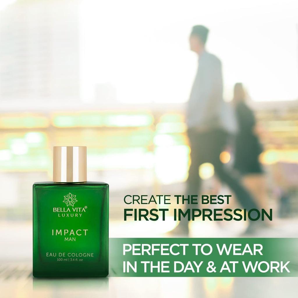 Bella Vita Luxury IMPACT MAN Одеколон Духи | Древесный, цитрусовый стойкий аромат EDC для мужчин, 100 мл