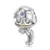 Skateboard Skull Charm 925 Sterling Silver Christmas Skeleton Beads for Women Fine Charms Bracelet Jewelry Making