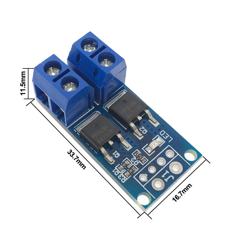 Высокая мощность 15A 400 Вт MOS FET триггерный переключатель приводной модуль ШИМ-регулятор электронный переключатель панель управления DC 5 В-36 В
