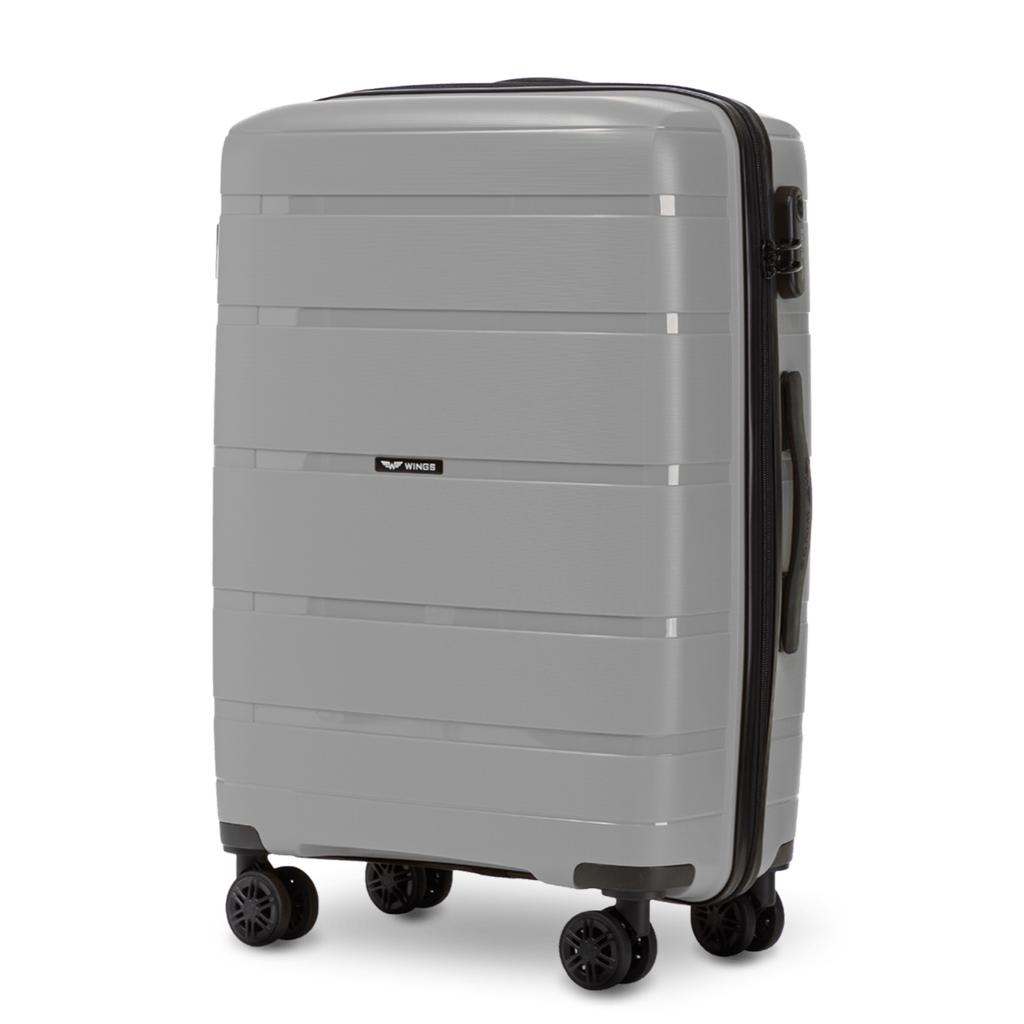 Wings Hawfinch 3.0 Medium Suitcase Polypropylene 24" D. Grey