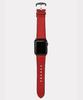 Матовый ремешок для Apple Watch из итальянской натуральной кожи (красный)