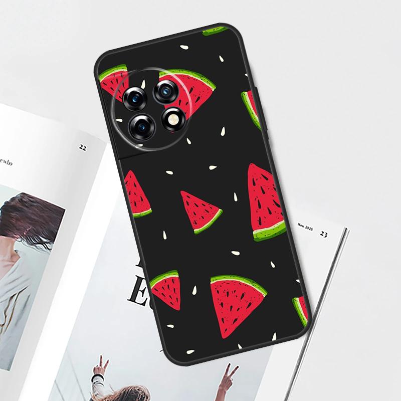 Cute Summer Fruit Watermelon Case For OnePlus Nord 5 CE 2 3 4 Lite N20 N30 OnePlus 13T 13R 12R 9 10 Pro 11 12 13 15 Cover