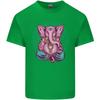 A Meditating Elephant Yoga Spiritual Unisexs Light Cotton TShirt