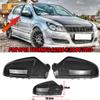 Carbon Fiber Look / Blue Car Side Door Wing Rear View Mirror Cover For Opel Vauxhall Astra H 2004-2013 Rearview Mirror Cover Cap