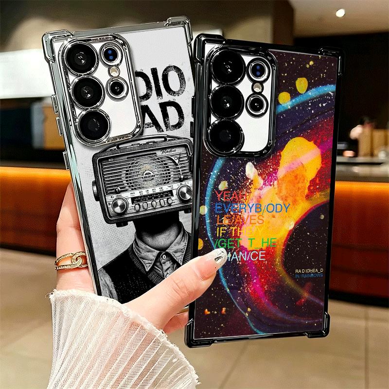 R-Radiohead Bnad Покрытие Чехол для Телефона Для Samsung Galaxy S24 S25 FE S26 Edge S23 Ultra S22 S21 Plus S20 Противоударный Подушка Безопасности Чехол