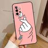 Чехол Kpop Пальцевое Сердце для Samsung Galaxy A15 A16 A17 A26 A36 A56 A55 A35 A52 A32 A12 A53 A33 A13 A14 A34 A54