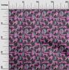 oneOone Ткань Cotton Flex Dusty Violet с тропическими листьями и животными для шитья, напечатанная ткань для рукоделия от The Yard, 40 дюймов