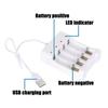 Универсальный адаптер 2/4 слота для быстрой зарядки Зарядные устройства USB-выход Зарядное устройство для аккумуляторов AA / AAA